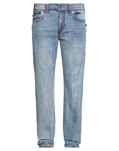 TRUE RELIGION Denim trousers Blue 61% Cotton, 32% Polyester, 6% Rayon, 1% Elastane