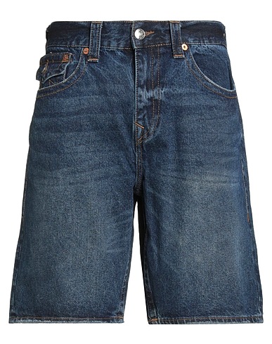 TRUE RELIGION Denim shorts Blue 90% Cotton, 10% Rayon