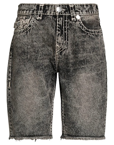TRUE RELIGION Denim shorts Black 95% Cotton, 5% Other Fibres