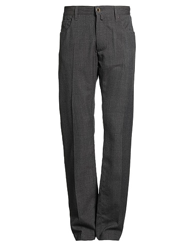JACOB COHЁN Casual trouser Charcoal 100% Wool