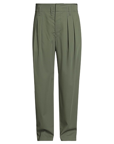 LEMAIRE Casual trouser Military green 100% Virgin Wool