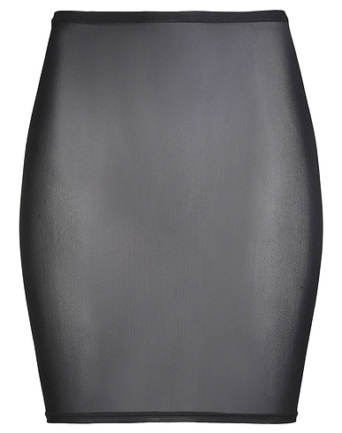 PINKO Mini skirt Black 90% Polyamide, 10% Elastane