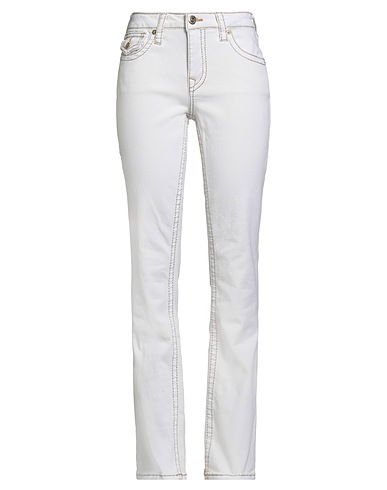 TRUE RELIGION Bootcut Jeans Off white 99% Cotton, 1% Elastane