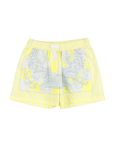 VERSACE YOUNG Shorts & Bermuda Yellow 100% Cotton