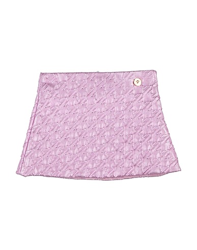VERSACE YOUNG Skirt Mauve 57% Polyester, 28% Cotton, 8% Acrylic, 5% Synthetic fibers, 2% Other Fibres