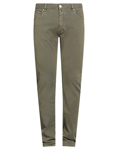 MOORER Casual trouser Military green 98% Cotton, 2% Elastane