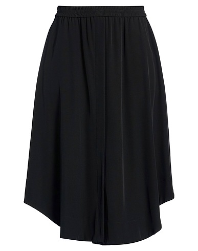 8PM Midi skirt Black 96% Polyester, 4% Elastane