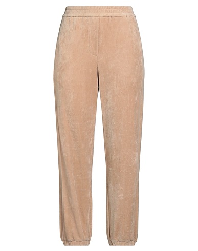 ALBERTA FERRETTI Casual trouser CONSCIOUS Beige 80% Cotton, 20% Polyester