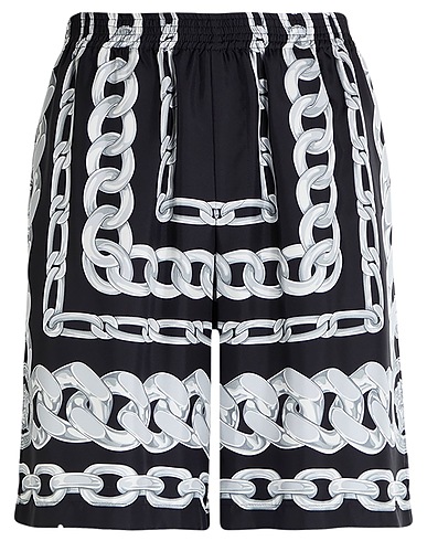 VERSACE Shorts y Bermudas Negro 100% Seda