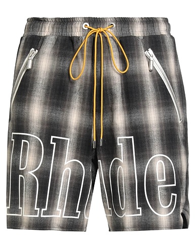 RHUDE Shorts & Bermuda Charcoal 100% Cotton