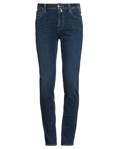 TRAMAROSSA Denim trousers Blue 90% Cotton, 6% T-400® fibre, 4% Elastane