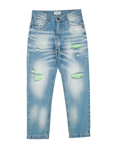 BIKKEMBERGS Denim trousers Blue 100% Cotton