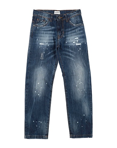 BIKKEMBERGS Denim trousers Blue 97% Cotton, 3% Elastane