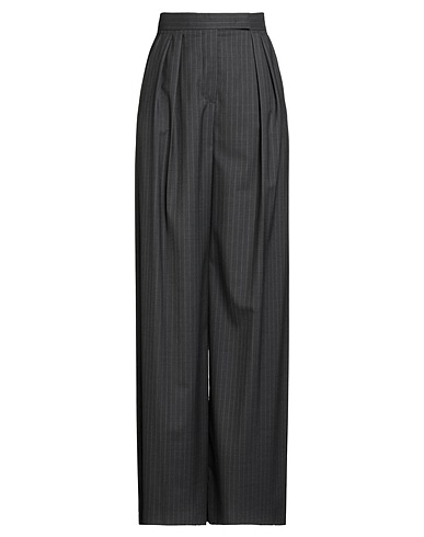 MAX MARA Casual trouser Charcoal 100% Virgin Wool