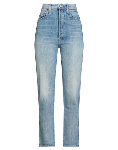MOTHER Denim trousers SUPERIOR Blue 98% Cotton, 2% Elastane