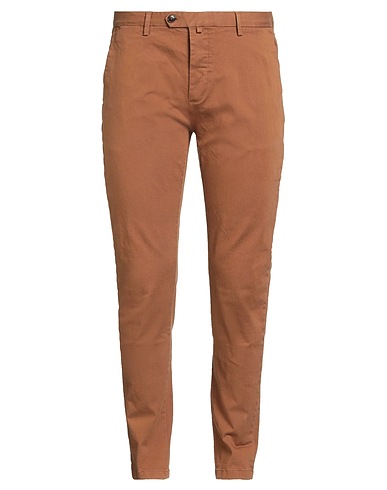 GIANNI LUPO Casual pants Brown 65% Cotton, 32% Viscose, 3% Elastane