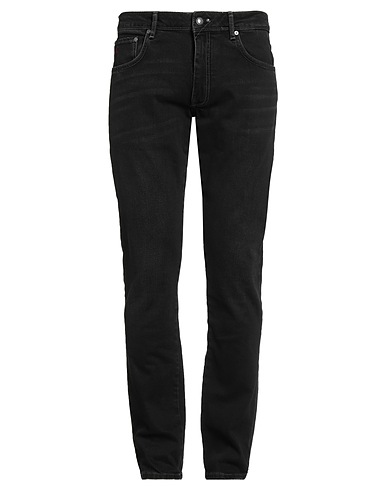 HACKETT Denim pants Black 98% Cotton, 2% Elastane