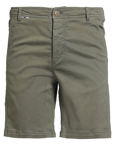 FEDELI Shorts & Bermudas Militärgrün 98% Baumwolle, 2% Elastan