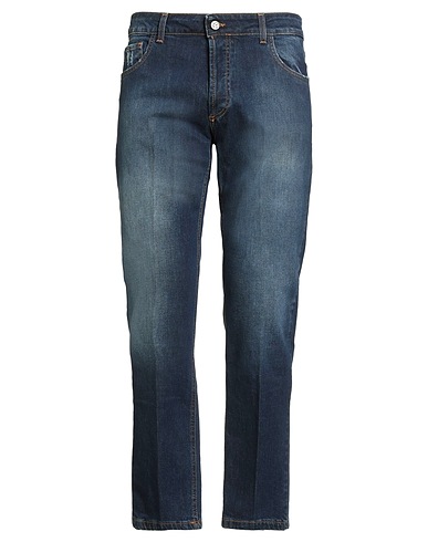 ENTRE AMIS Denim trousers Blue 98% Cotton, 2% Elastane