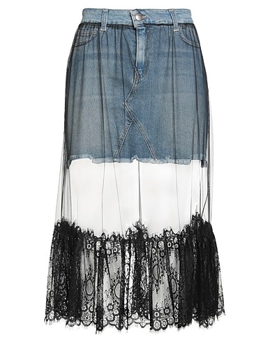 JIJIL Denim skirt Black 98% Cotton, 2% Elastane
