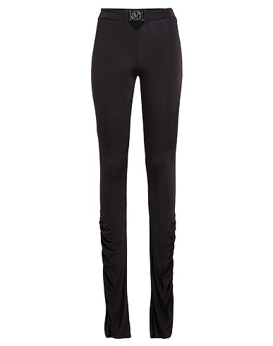 VERSACE JEANS COUTURE Leggings Black 92% Viscose, 8% Elastane