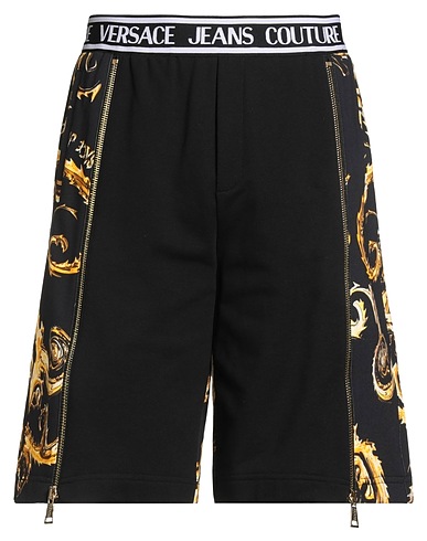 VERSACE JEANS COUTURE Shorts & Bermuda Black 100% Cotton