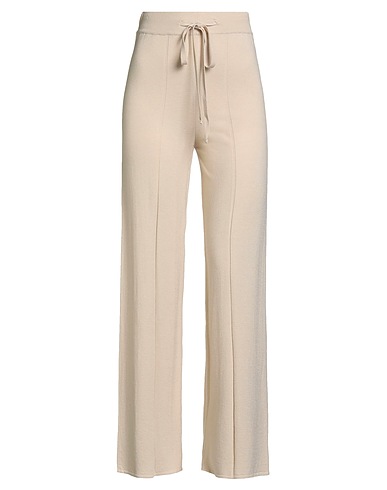 KONTATTO Casual trouser Beige 69% Viscose, 29% Acrylic, 2% Elastane