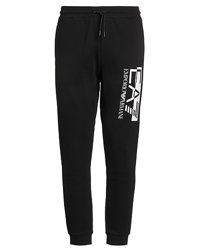EA7 Casual pants Black 85% Cotton, 15% Polyester