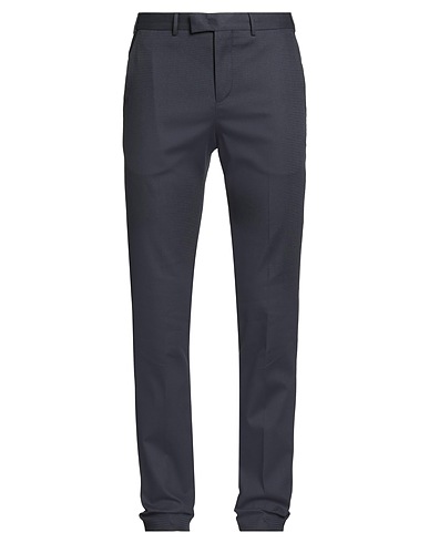 PT Torino Casual trouser Navy blue 98% Cotton, 2% Elastane