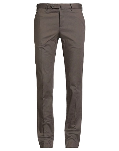 PT Torino Casual trouser Dark brown 98% Cotton, 2% Elastane