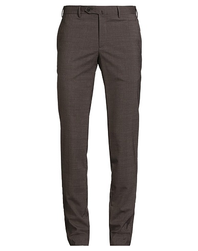 PT Torino Casual pants Dark brown 54% Virgin Wool, 45% Polyester, 1% Elastane