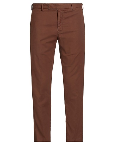 PT Torino Casual trouser Brown 97% Cotton, 3% Elastane