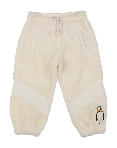 MINI RODINI Casual trouser Ivory 100% Recycled polyester