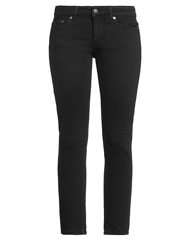 DONDUP Denim pants Black 98% Cotton, 2% Elastane