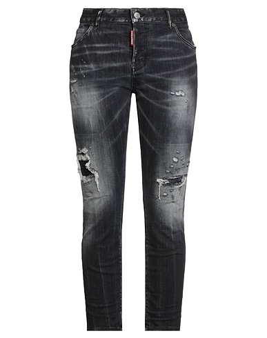 DSQUARED2 Denim pants Black 92% Cotton, 6% Elastomultiester, 2% Elastane