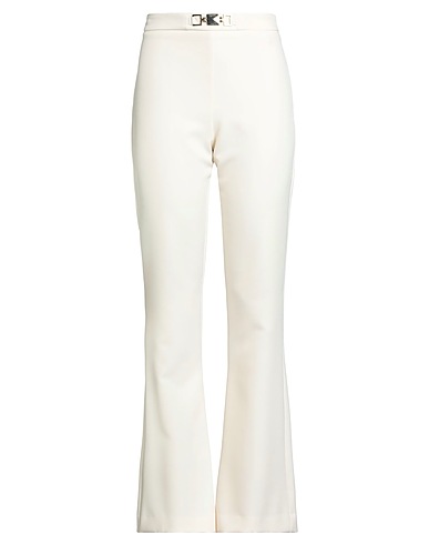 GAUDÌ Casual pants Ivory 88% Polyester, 12% Elastane