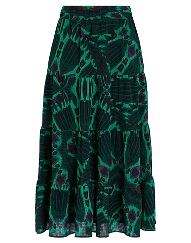 BA&SH Midi skirt Green 99% Polyester, 1% Elastane