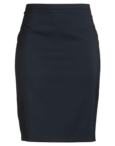 WINDSOR. Midi skirt Midnight blue 99% Virgin Wool, 1% Elastane