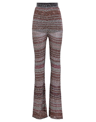 MISSONI Leggings Black 50% Viscose, 25% Polyamide, 20% Polyester, 5% Metallic fiber
