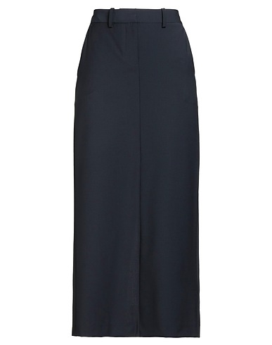 CAMICETTASNOB Long skirt Midnight blue 52% Wool, 45% Polyester, 3% Elastane