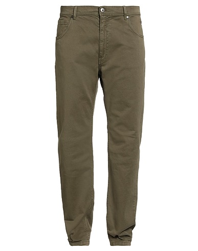 AERONAUTICA MILITARE Casual trouser Military green 98% Cotton, 2% Elastane