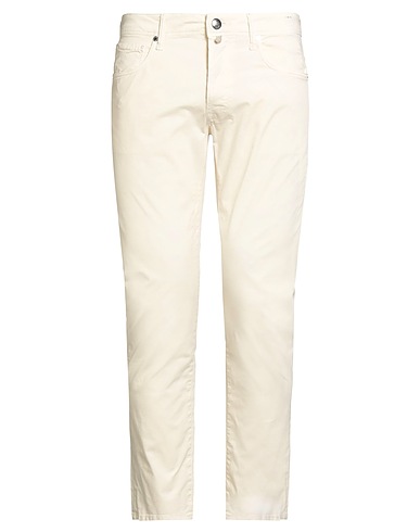 INCOTEX Casual παντελόνι Κρεμ 96% Βαμβάκι, 4% Ελαστάνη