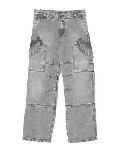 VERSACE YOUNG Denim pants GRIGIO 100% Cotton