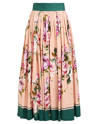 DOLCE&GABBANA Long skirt Pink 100% Cotton