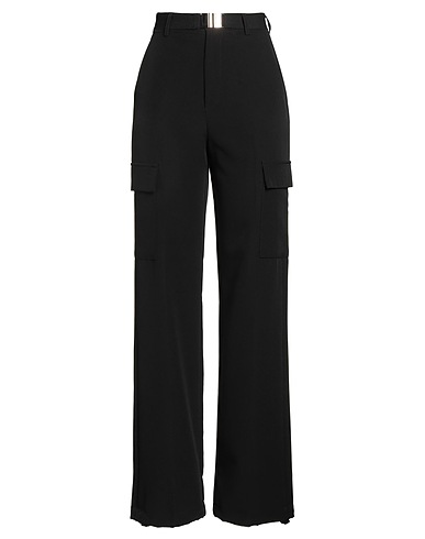 KONTATTO Casual trouser Black 89% Polyester, 11% Elastane