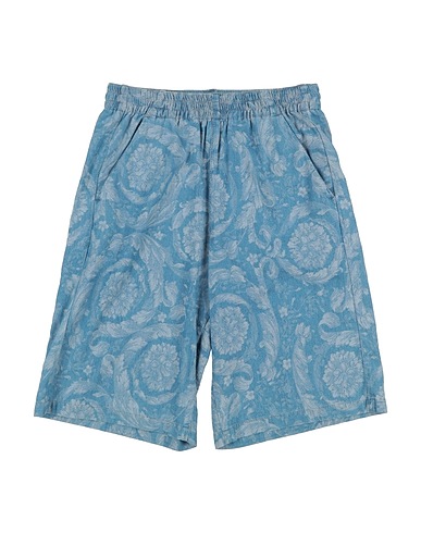 VERSACE YOUNG Denim shorts Blue 100% Cotton