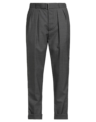 OFFICINE GÉNÉRALE Casual trouser Charcoal 100% Virgin Wool