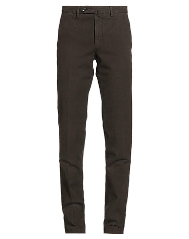 INCOTEX Casual trouser Dark brown 99% Cotton, 1% Elastane