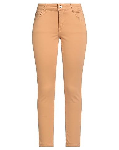 EMME by MARELLA Casual pants Camel 97% Cotton, 3% Elastane