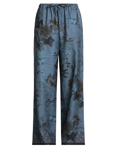 SOUVENIR Casual pants Slate blue 100% Viscose
